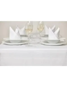 Nappe blanche bande de satin Mitre Luxury 1370 x 1780mm 2