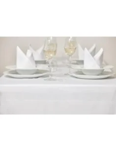 Nappe blanche bande de satin Mitre Luxury 1370 x 2280mm 2