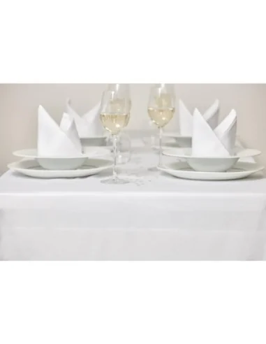 Nappe blanche bande de satin Mitre Luxury 1600 x 1600mm