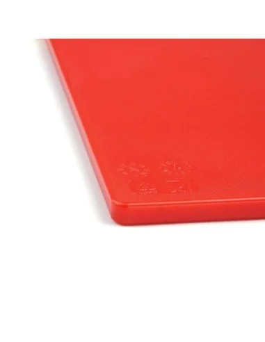 Planche à découper antibactérienne basse densité Hygiplas rouge