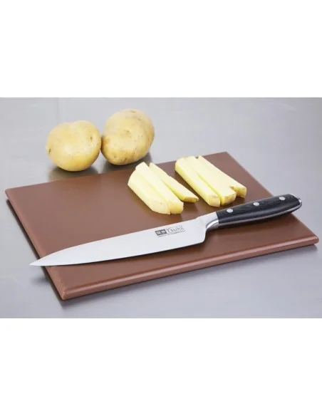 Petite planche à découper haute densité Hygiplas marron