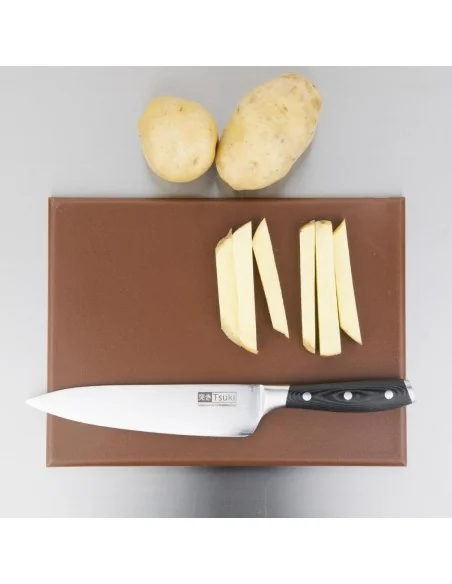 Petite planche à découper haute densité Hygiplas marron