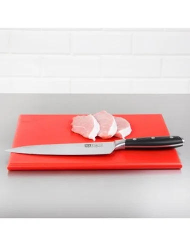 Petite planche à découper haute densité Hygiplas rouge