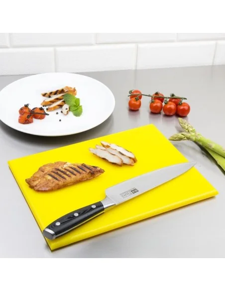 Petite planche à découper haute densité Hygiplas jaune