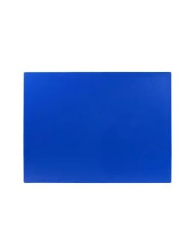 Grande planche à découper épaisse basse densité Hygiplas bleue