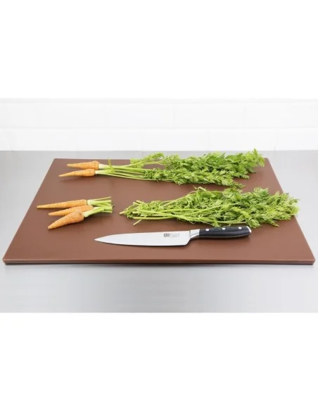 Grande planche à découper basse densité Hygiplas marron