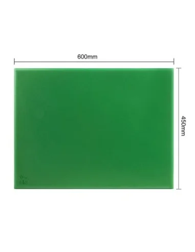 Grande planche à découper épaisse basse densité Hygiplas verte