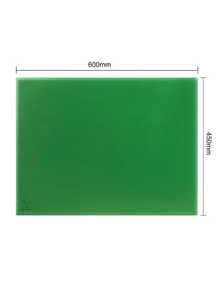 Grande planche à découper épaisse basse densité Hygiplas verte