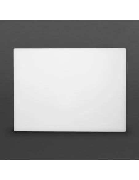 Grande planche à découper épaisse basse densité Hygiplas blanche