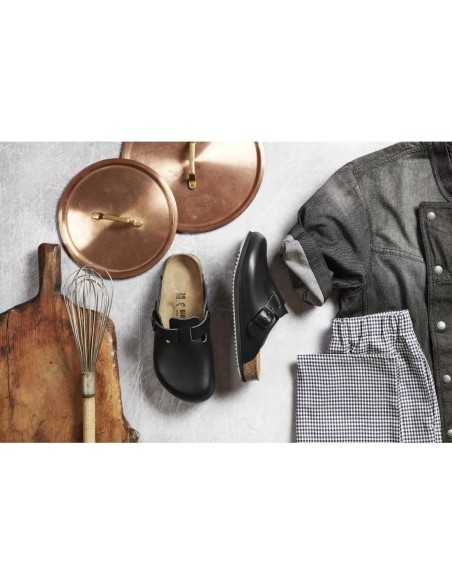 Sabots professionnels noirs Boston adhérence Birkenstock 41