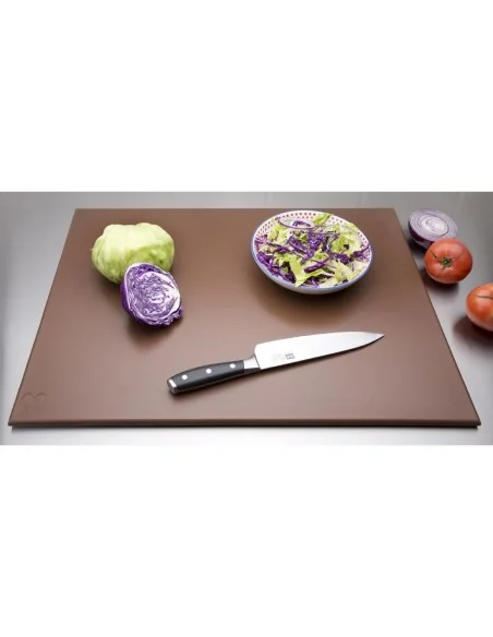 Grand planche à découper haute densité Hygiplas marron