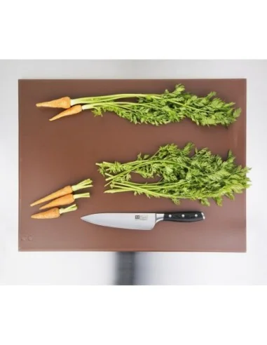 Grand planche à découper haute densité Hygiplas marron