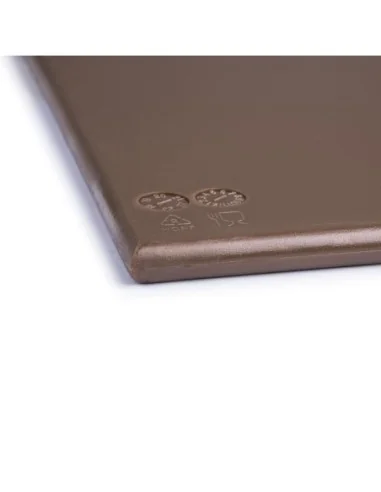 Grand planche à découper haute densité Hygiplas marron
