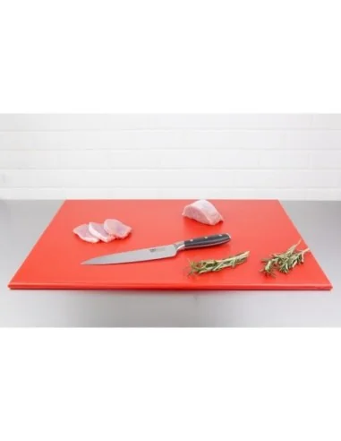 Grande planche à découper haute densité Hygiplas rouge