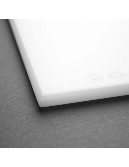 Planche à découper standard haute densité Hygiplas blanche