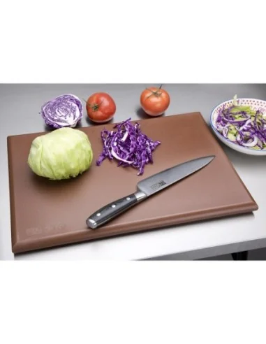 Planche à découper épaisse haute densité Hygiplas marron