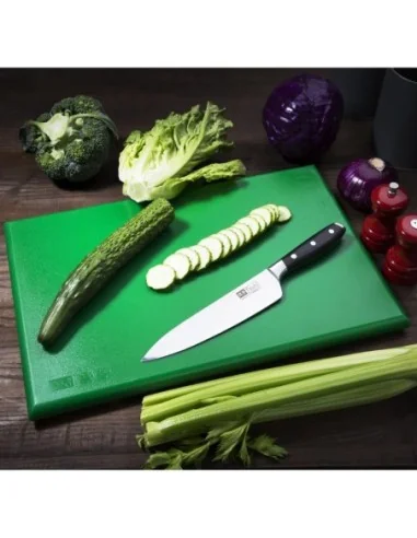 Planche à découper épaisse haute densité Hygiplas verte