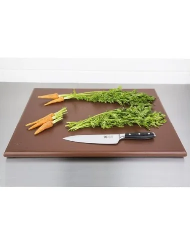 Planche à découper extra large haute densité Hygiplas marron