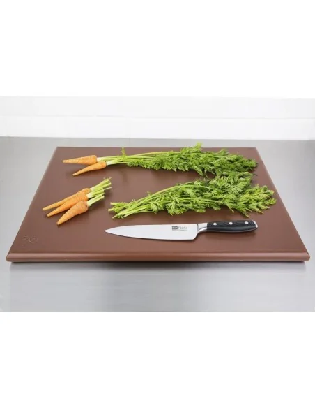 Planche à découper extra large haute densité Hygiplas marron