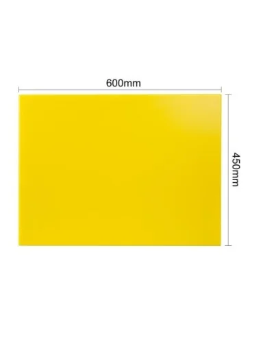 Planche à découper extra large haute densité Hygiplas jaune