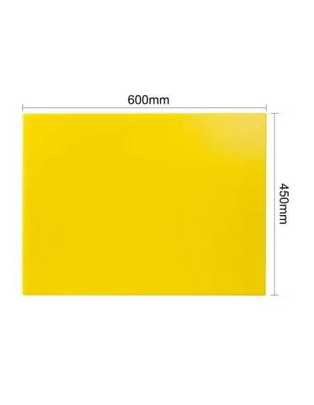 Planche à découper extra large haute densité Hygiplas jaune