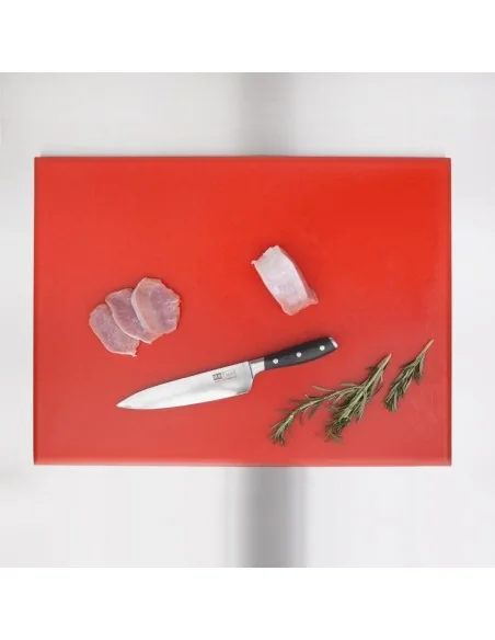 Planche à découper extra large haute densité Hygiplas rouge