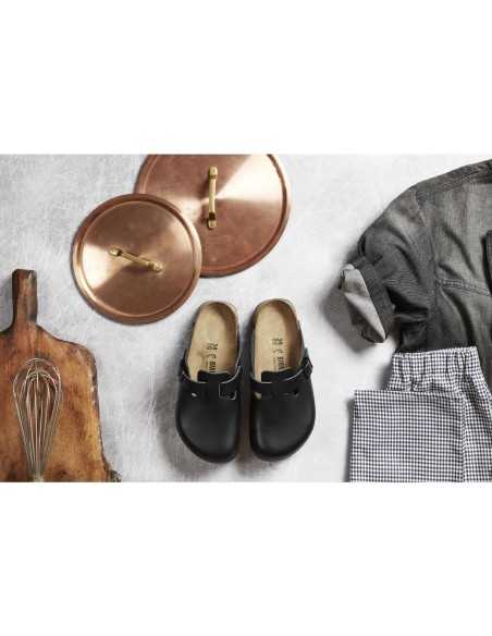 Sabots professionnels noirs Boston adhérence Birkenstock 43