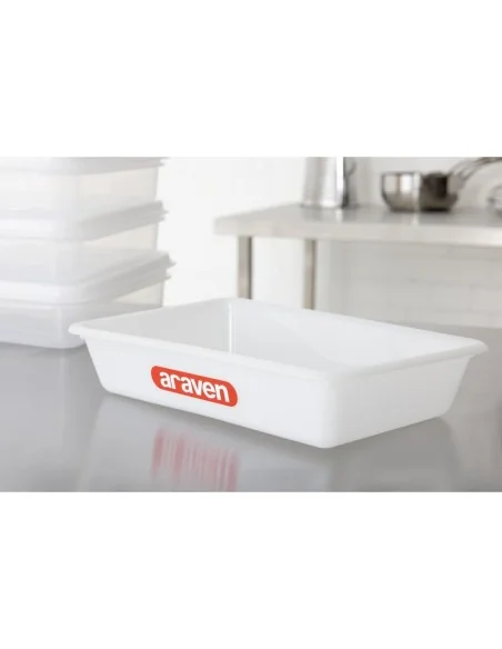 Bac alimentaire peu profond Araven transparent 300mm