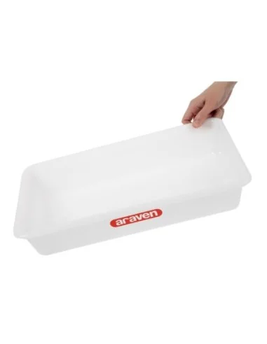 Bac alimentaire peu profond Araven transparent 435mm