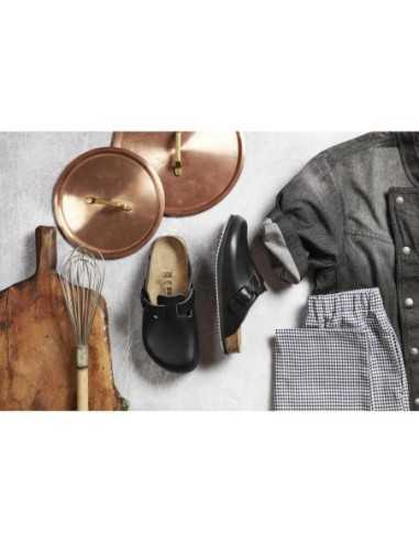 Sabots professionnels noirs Boston adhérence Birkenstock 45