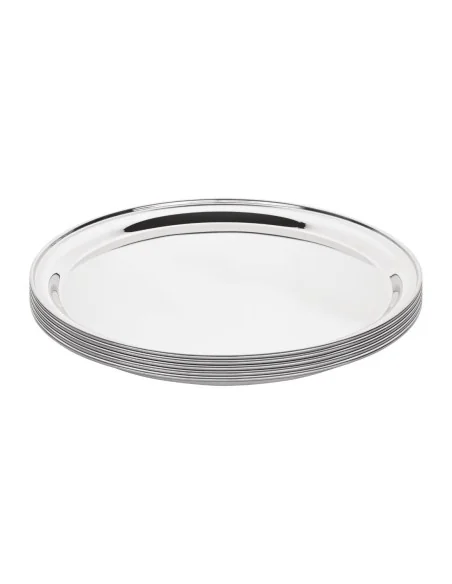 Plateau de service rond inox Olympia 305mm