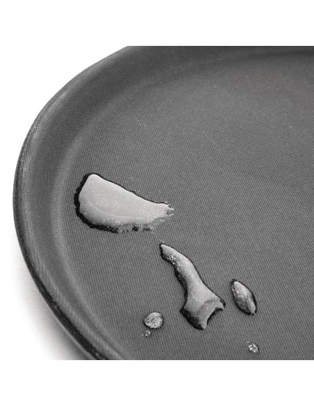 Plateau antidérapant en fibre de verre Olympia Kristallon rond noir 280mm