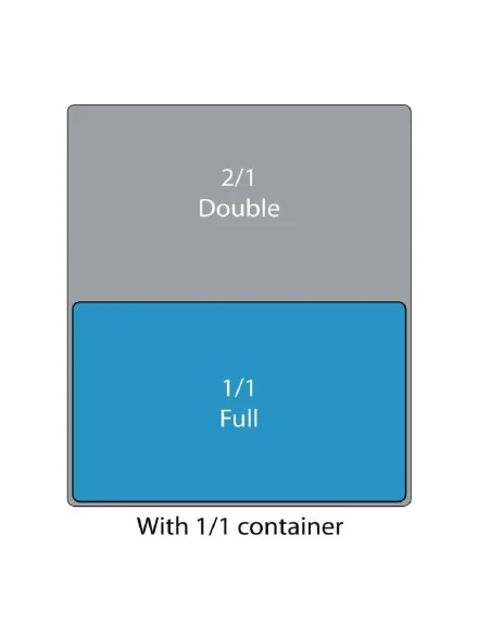 Couvercle Gastronorme GN1/1 en acier inoxydable Matfer Bourgeat