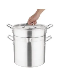 Marmite bain marie aluminium Vogue 10L 2