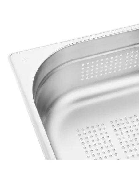 Bac Gastronorme inox perforé GN 1/2 100mm Vogue