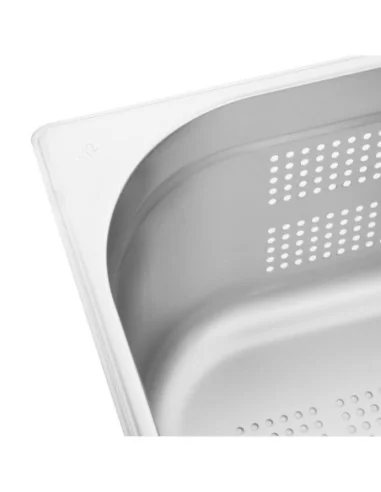 Bac Gastronorme inox perforé GN 1/2 150mm Vogue