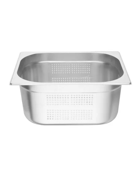 Bac Gastronorme inox perforé GN 1/2 150mm Vogue