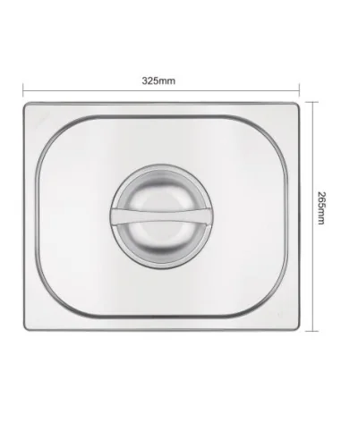 Couvercle GN 1/2 inox Vogue
