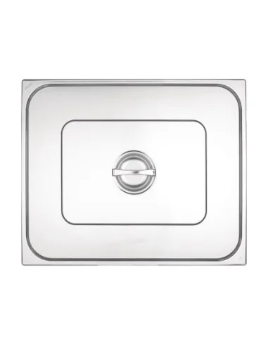 Couvercle GN 2/1 inox double Vogue