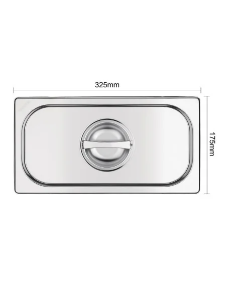 Couvercle GN 1/3 inox Vogue