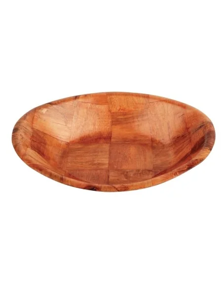 Corbeille ovale en bois grand modèle