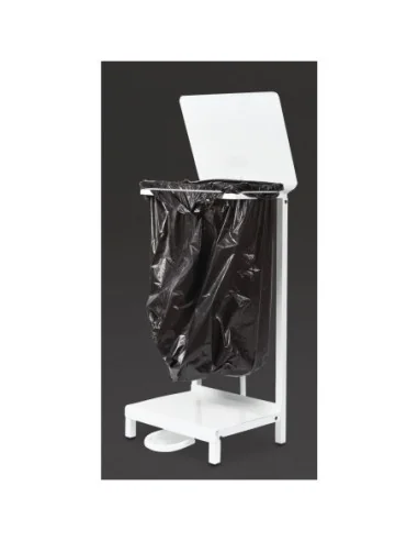 Support sacs poubelle Jantex blanc