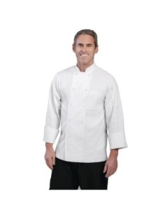 Veste de cuisine mixte Le Mans Chef Works blanche XL 2