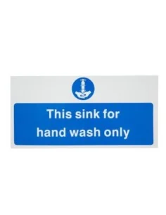 Signalétique pour le lavage des mains uniquement Vogue (en anglais)