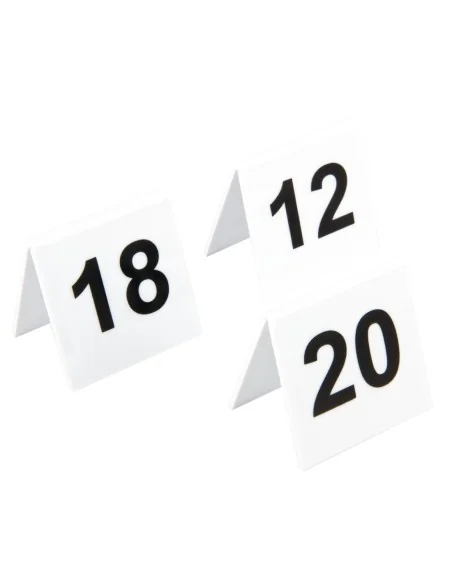 Lot de numéros de table en plastique Olympia 11-20