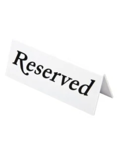 Chevalets de table en plastique Olympia "Reserved" (lot de 10) 2