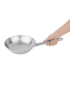 Poêle induction en acier inoxydable Vogue 200mm 2