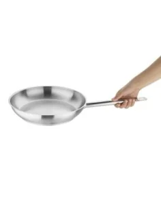 Poêle induction en acier inoxydable Vogue 280mm 2