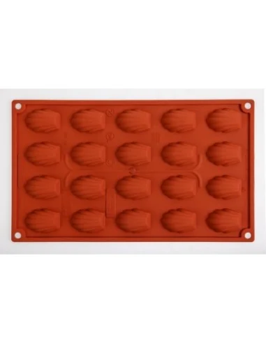 Plaque 20 mini-madeleines en silicone Pavoni Formaflex