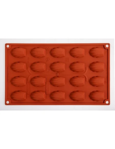 Plaque 20 mini-madeleines en silicone Pavoni Formaflex